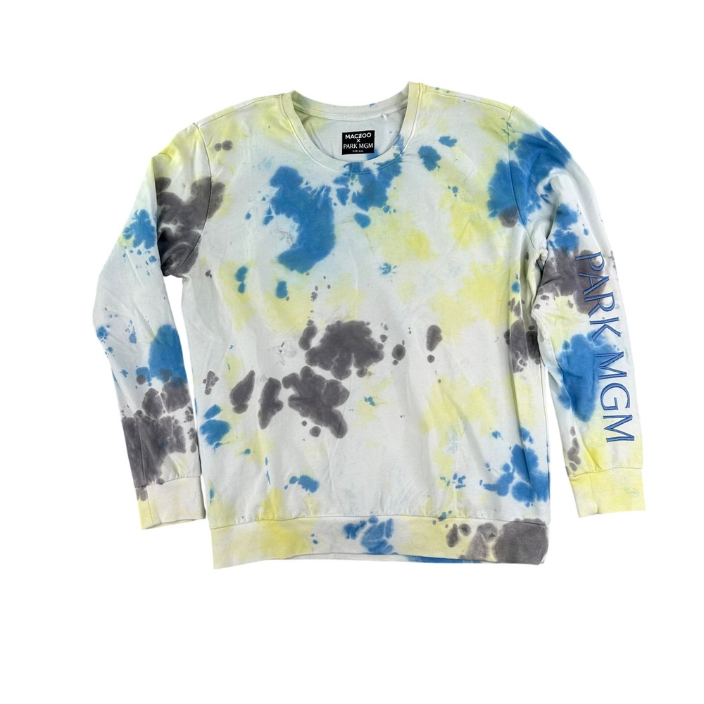 Maceoo x‎ Park MGM Tie Dye Sweatshirt Mens XXL Long Sleeve Pullover